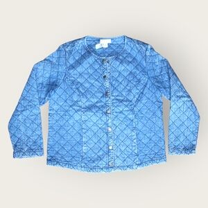 APPLESEEDS PETITE Quilted Denim Jacket